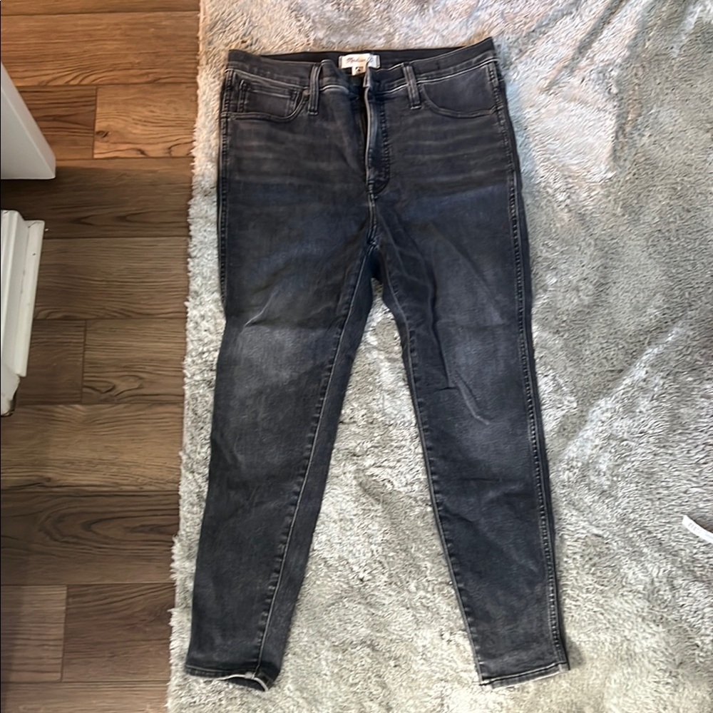 Madewell Black Skinny Jeans Sleek Fit